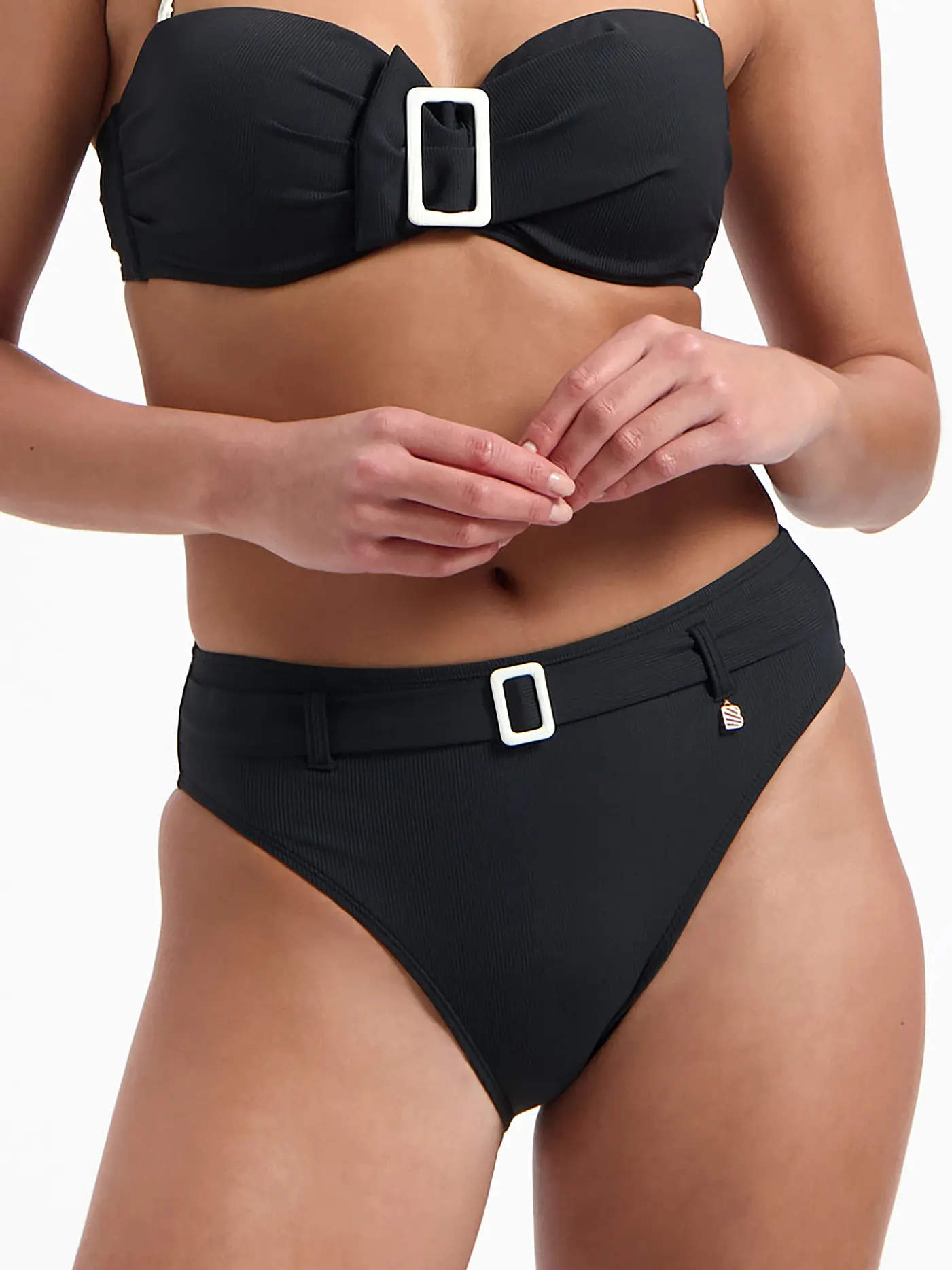 BEACHLIFE | Damen Bikinihose Vanilla And Black | 